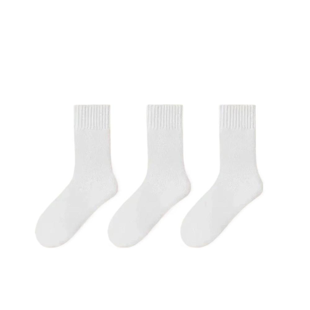 3 Pairs White