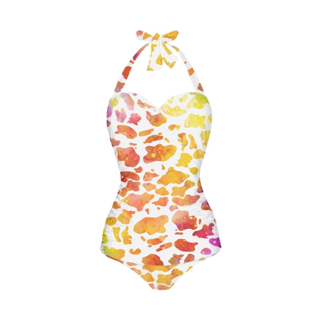 Farbverlauf, Leopardenmuster, Orange