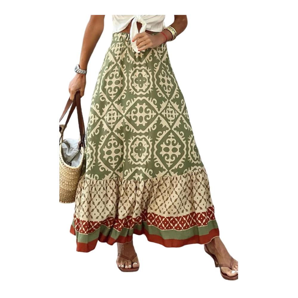 Grün Boho Ohne Tasche