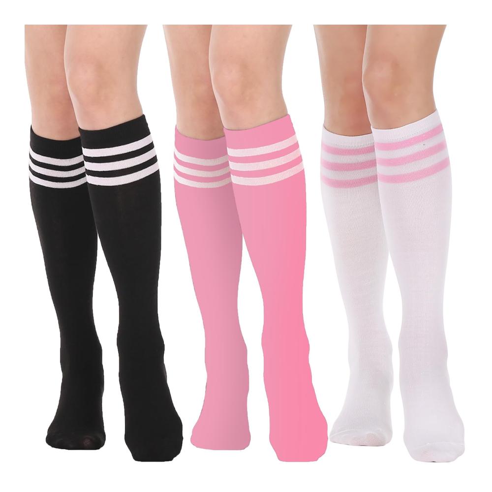 3 Pairs Knee High Set34-06