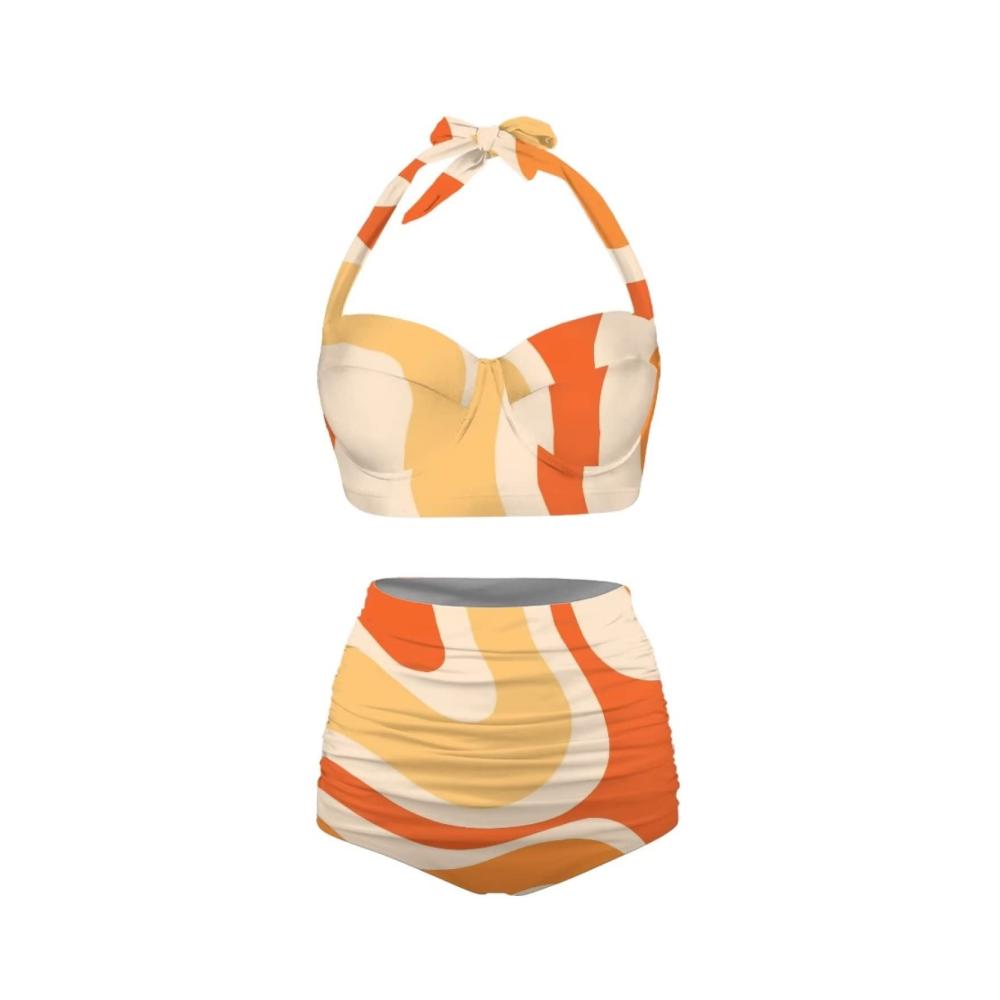 Orange Swirl Wavy