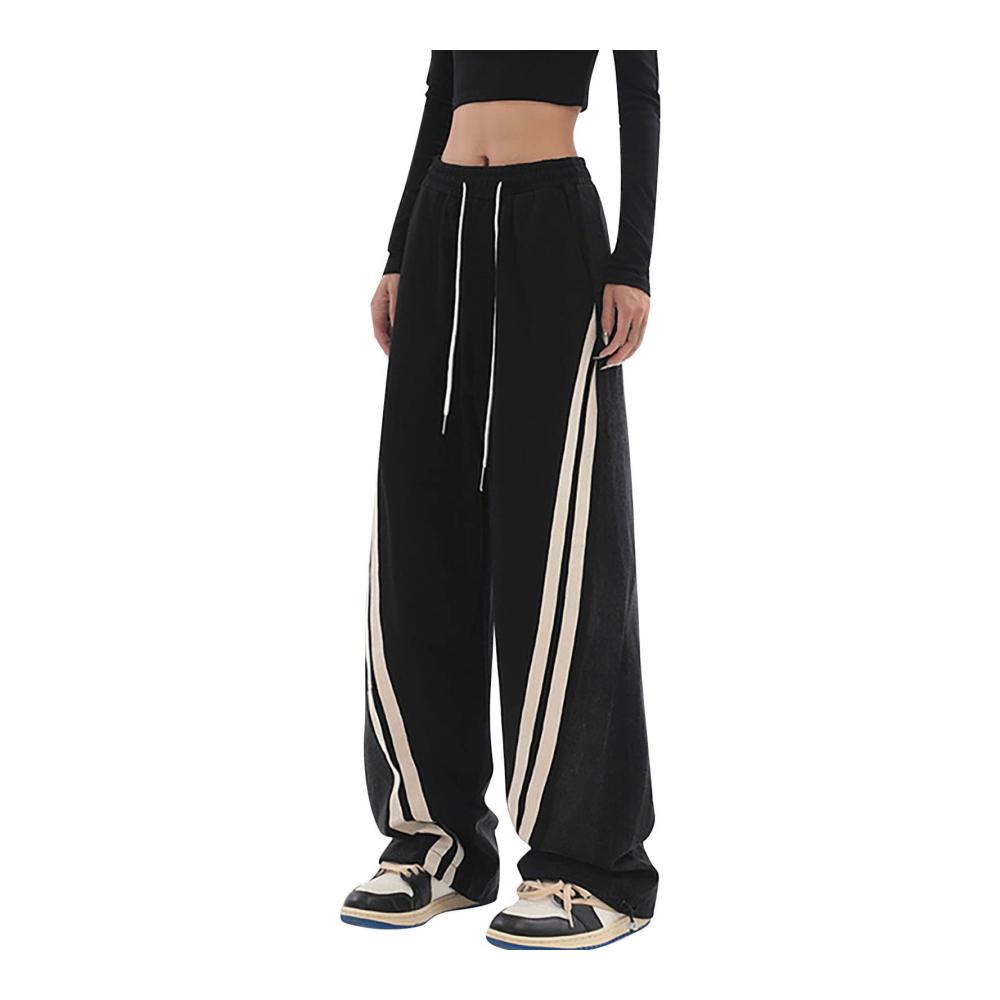 Schwarz-11 Damen Sommer Leinenhose-138