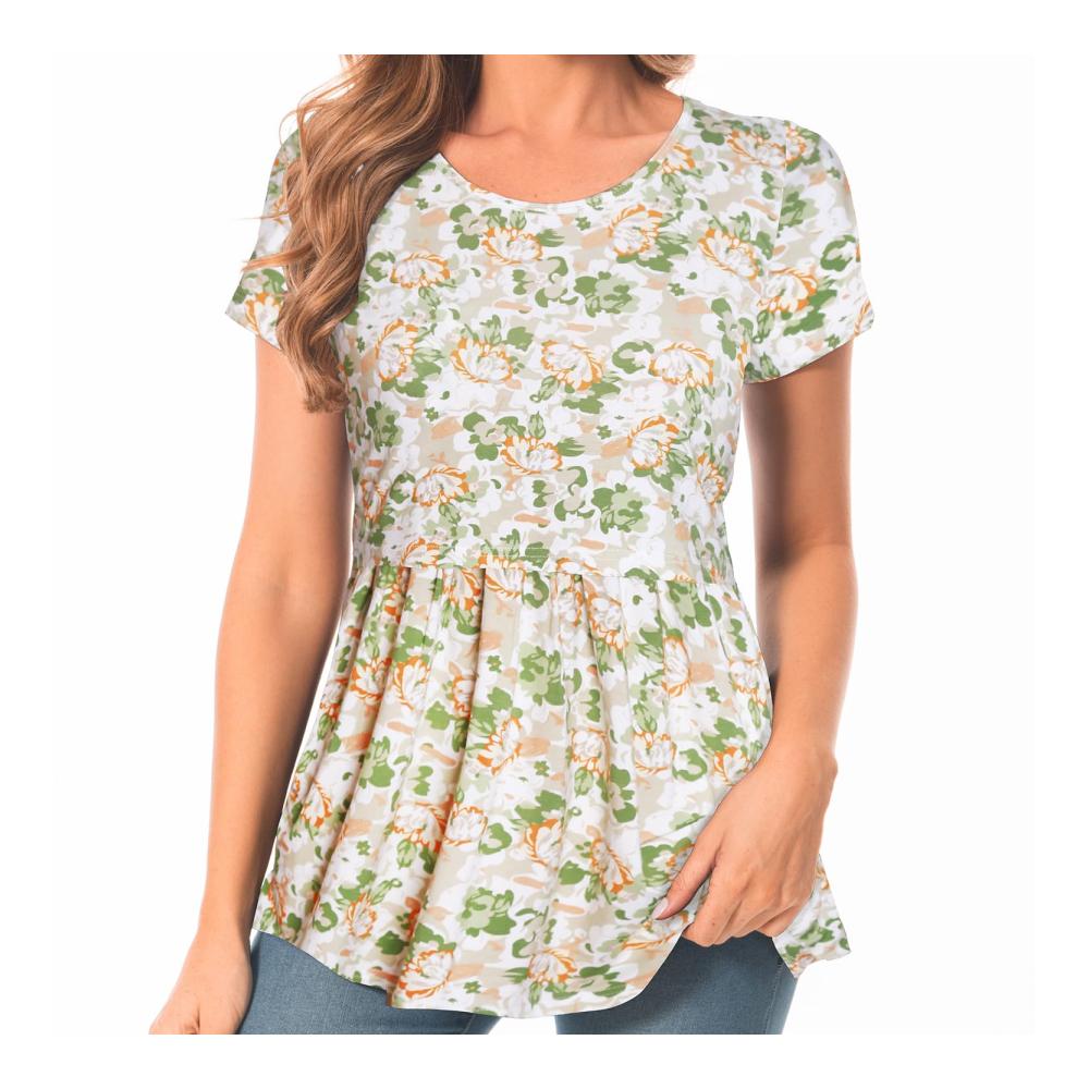 White Green Geranium