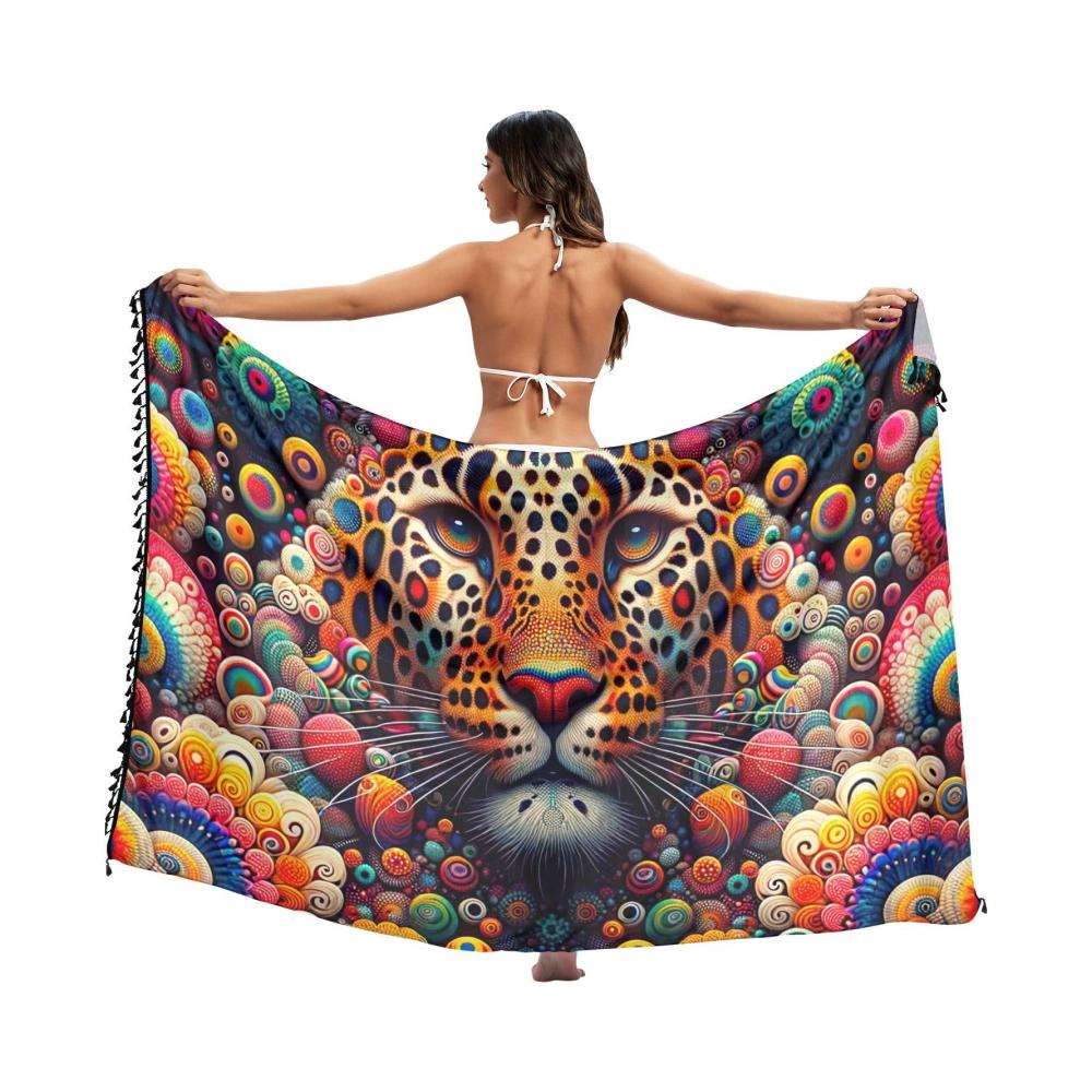 Batikmuster mit Leopardenmuster